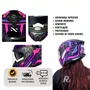 Capacete Fechado Norisk Strada 2 Fusion Roxo Preto Rosa