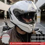 Capacete Fechado Norisk Strada 2 Monocolor Branco Original