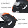 Capacete Fechado Origine Dinamo Contest Laranja Preto Fosco
