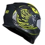 Capacete Fechado Origine Dinamo Fighter Amarelo Preto Fosco