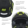 Capacete Fechado Origine Dinamo Fighter Amarelo Preto Fosco