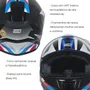 Capacete Fechado Origine Dinamo Foolish Branco Preto Brilho