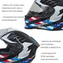 Capacete Fechado Origine Dinamo Foolish Branco Preto Brilho
