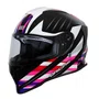 Capacete Fechado Origine Dinamo Foolish Rosa Preto Brilho