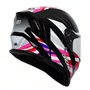 Capacete Fechado Origine Dinamo Foolish Rosa Preto Brilho