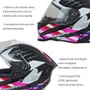 Capacete Fechado Origine Dinamo Foolish Rosa Preto Brilho