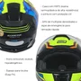 Capacete Fechado Origine Dinamo SZ Lirik Amarelo Azul Brilho