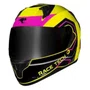 Capacete Fechado Race Tech Sector Exilio HV Amarelo Rosa Neon Preto