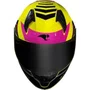 Capacete Fechado Race Tech Sector Exilio HV Amarelo Rosa Neon Preto