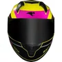 Capacete Fechado Race Tech Sector Exilio HV Amarelo Rosa Neon Preto