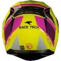 Capacete Fechado Race Tech Sector Exilio HV Amarelo Rosa Neon Preto