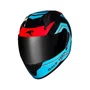 Capacete Fechado Race Tech Sector Exilio Preto Azul Vermelho