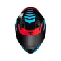 Capacete Fechado Race Tech Sector Exilio Preto Azul Vermelho