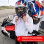 Capacete Fechado Racer1 Rc1 Icone Azul Branco Vermelho Mais Viseira Rc1 Fume
