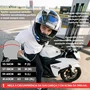 Capacete Fechado Racer1 Rc1 Icone Branco Preto Azul Mais Viseira Rc1 Fume