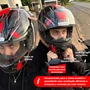 Capacete Fechado Racer1 Rc1 Icone Preto Cinza Vermelho