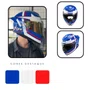 Capacete Fechado Racer1 Rc1 Nava Azul Branco Vermelho