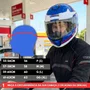 Capacete Fechado Racer1 Rc1 Nava Azul Branco Vermelho Mais Viseira Rc1 Fume