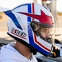 Capacete Fechado Racer1 Rc1 Nava Branco Azul Vermelho