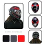 Capacete Fechado Racer1 Rc1 Nava Preto Cinza Vermelho