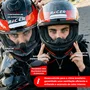 Capacete Fechado Racer1 Rc1 Nava Preto Cinza Vermelho