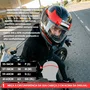 Capacete Fechado Racer1 Rc1 Nava Preto Cinza Vermelho Mais Viseira Rc1 Fume