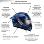 Capacete Fechado Racer1 Rc1 Octane Azul Cinza Vermelho