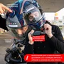 Capacete Fechado Racer1 Rc1 Octane Azul Cinza Vermelho Mais Viseira Rc1 Fume