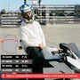 Capacete Fechado Racer1 Rc1 Octane Branco Azul Vermelho Mais Viseira Rc1 Fume