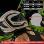 Capacete Fechado Racer1 Rc2 Start Brave Branco Preto Vermelho