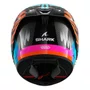 Capacete Fechado Shark Aeron Speed Fancy Branco Laranja