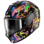 Capacete Fechado Shark Ridill 2 Raging Beast Preto Roxo