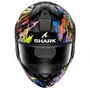 Capacete Fechado Shark Ridill 2 Raging Beast Preto Roxo