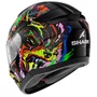 Capacete Fechado Shark Ridill 2 Raging Beast Preto Roxo