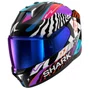 Capacete Fechado Shark Skwal I3 Speed Fancy Branco Laranja