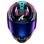 Capacete Fechado Shark Skwal I3 Speed Fancy Branco Laranja