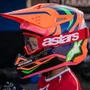 Capacete Infantil Alpinestars SM3 Youth Deegan Laranja Fluor