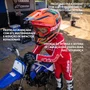 Capacete Infantil Alpinestars SM3 Youth Deegan Laranja Fluor