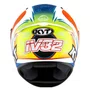 Capacete Kyt Nf-r Isaac Vinales Fosco Branco Vermelho Azul
