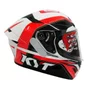 Capacete Kyt Tt Course Grand Prix Azul Vermelho