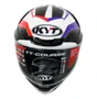 Capacete Kyt Tt Course Grand Prix Azul Vermelho