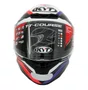 Capacete Kyt Tt Course Grand Prix Azul Vermelho