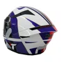 Capacete Kyt Tt Course Grand Prix Azul Vermelho