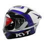 Capacete Kyt Tt Course Grand Prix Azul Vermelho