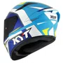 Capacete KYT TT Course Grand Prix Branco Azul