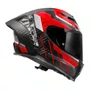 Capacete Fechado Ls2 FF807 Dragon Carbon Trax Vermelho