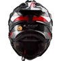 Capacete Ls2 Explorer C Mx701 Frontier Titanium Vermelho