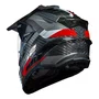 Capacete Ls2 Explorer C Mx701 Frontier Titanium Vermelho