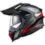 Capacete Ls2 Explorer C Mx701 Frontier Titanium Vermelho
