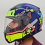 Capacete Fechado LS2 FF353 Khan Amarelo Azul
